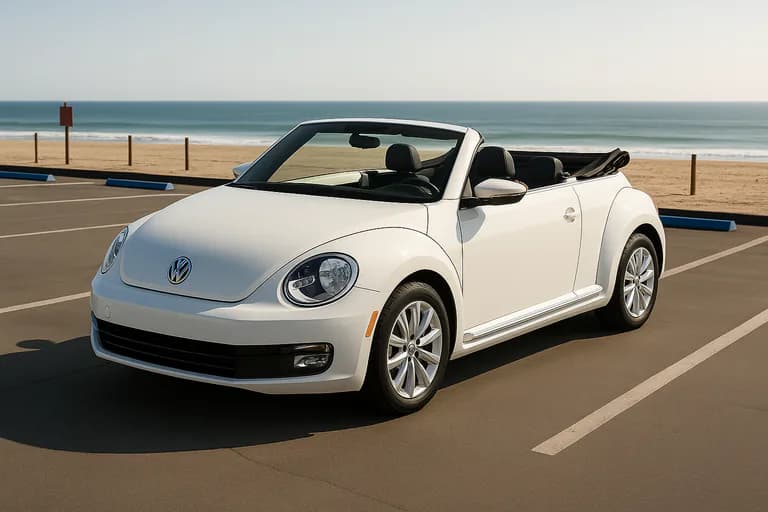 VW Beetle Cabrio Mietwagen von EspaRent auf Gran Canaria